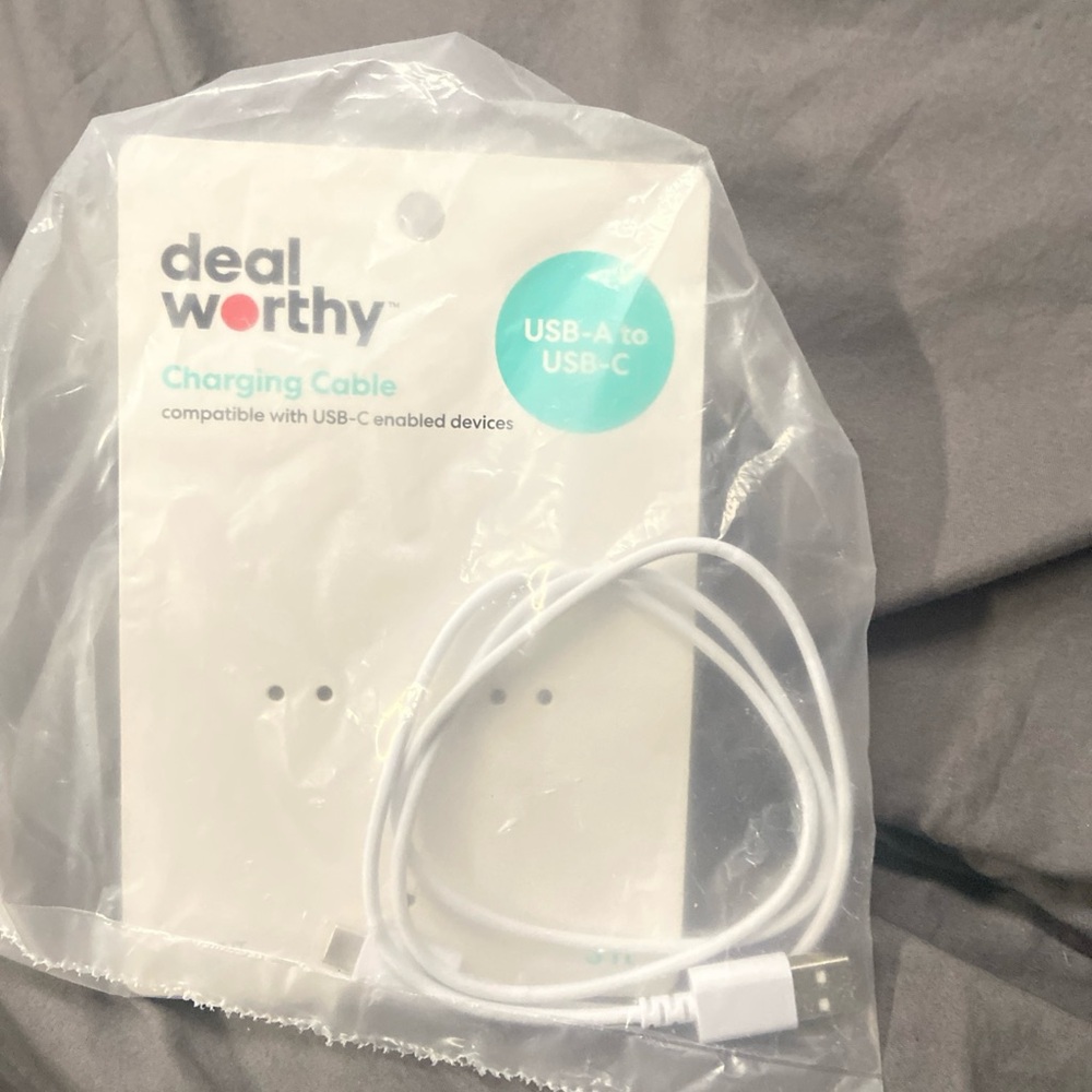 Source Unknown White USB-A to USB-C Cable